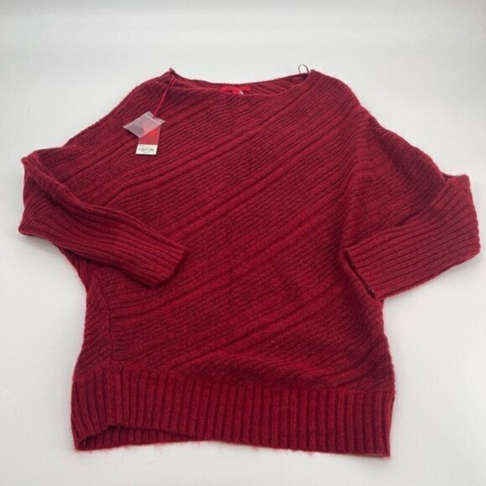 Jennifer Lopez Sweater Small Womens Cozy Ribbed Pullover Dolman Sweater Knit New